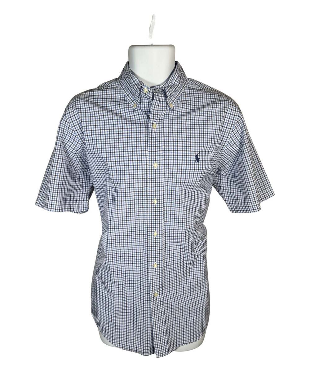 Ralph Lauren Classic Fit Short Sleeve Button-Down Plaid Shirt